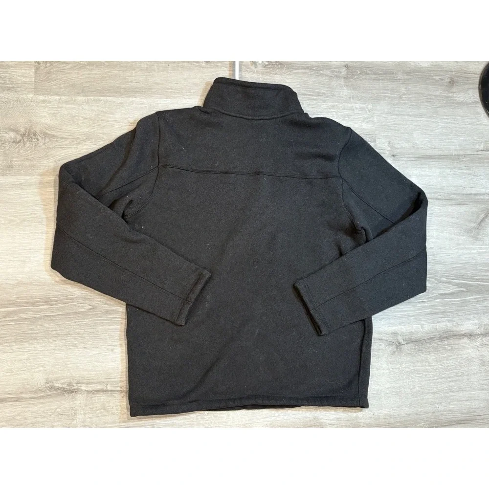 The North Face Mens Black Quarter Zip Pullover Fleece Jacket - Medium‎